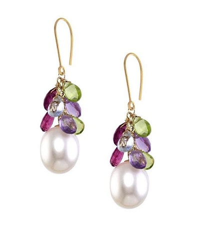 pearl and diamond earrings 
